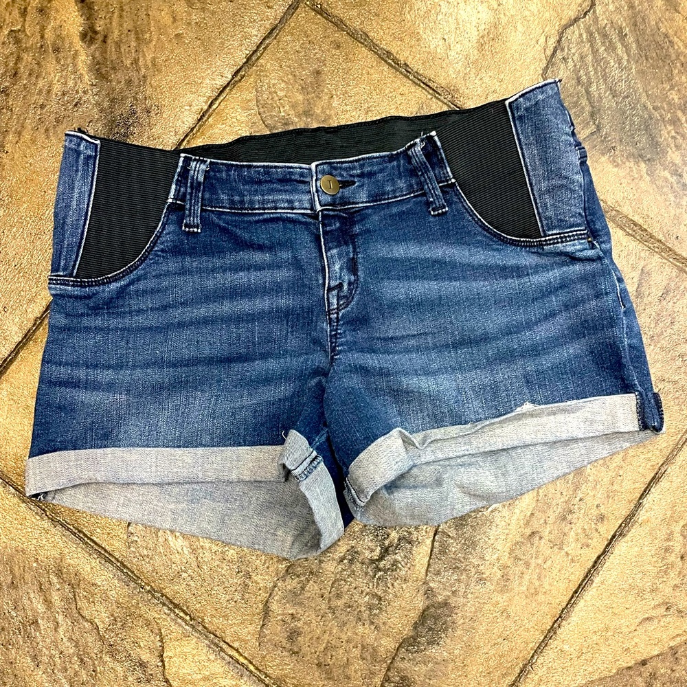 Under Belly Maternity Jean Shorts - Isabel Maternity